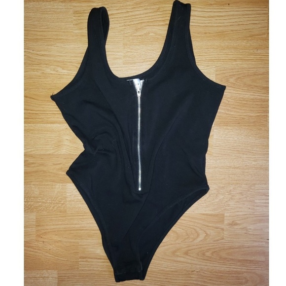 Tops - One piece onesie bodysuit with front zipper